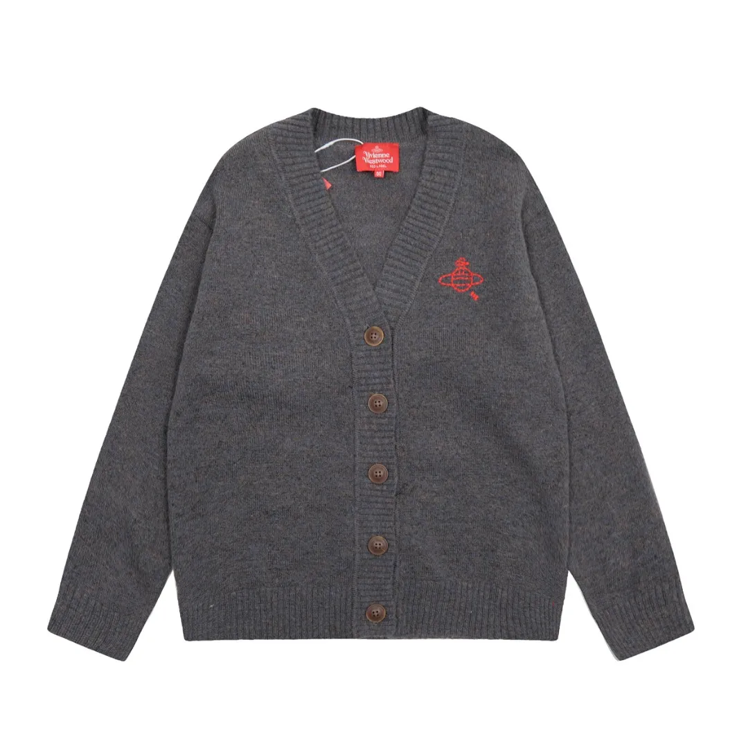 VIVI 133#Top quality" vivienne west wood 25 spring new retro knitted wool cardigan Size: 1 yard (90-110 pounds) 2 yards (110-130 pounds) 3 yards (130-150 pounds) Color: black gray khaki
